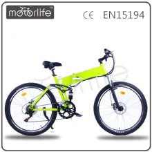 MOTORLIFE/OEM brand EN15194 48v 500w folding ebike , lucky lion electric bike